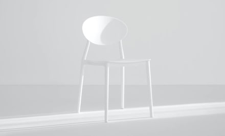 white chair in light room